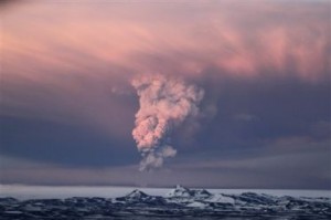 Ceniza del volcán islandés Grimsvoetn