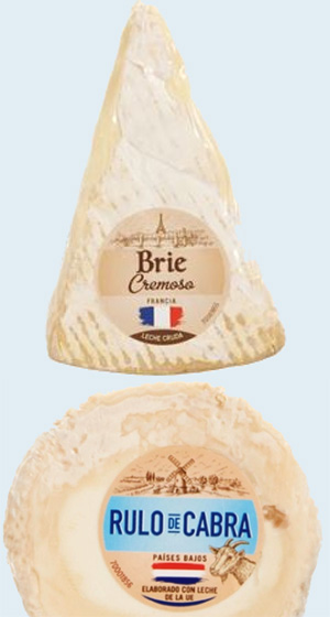 Queso Rulo de Cabra y  Brie" de la marca Jermi
