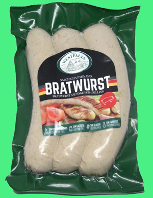Salchichas Bratwurst de Casa Westfalia retiradas del mercado al presentar caseína no indicada en el etiquetado